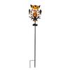 Metal Owl Solar Garden Light with Stake Outdoor Decorative Yard Lamp for Pathway Lawn Landscape Lighting