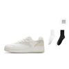 Anta First Year Synthetic Leather Abrasion Resistant Height Increasing Low top Skateboard Shoes Women's White Gray 922628068F-6