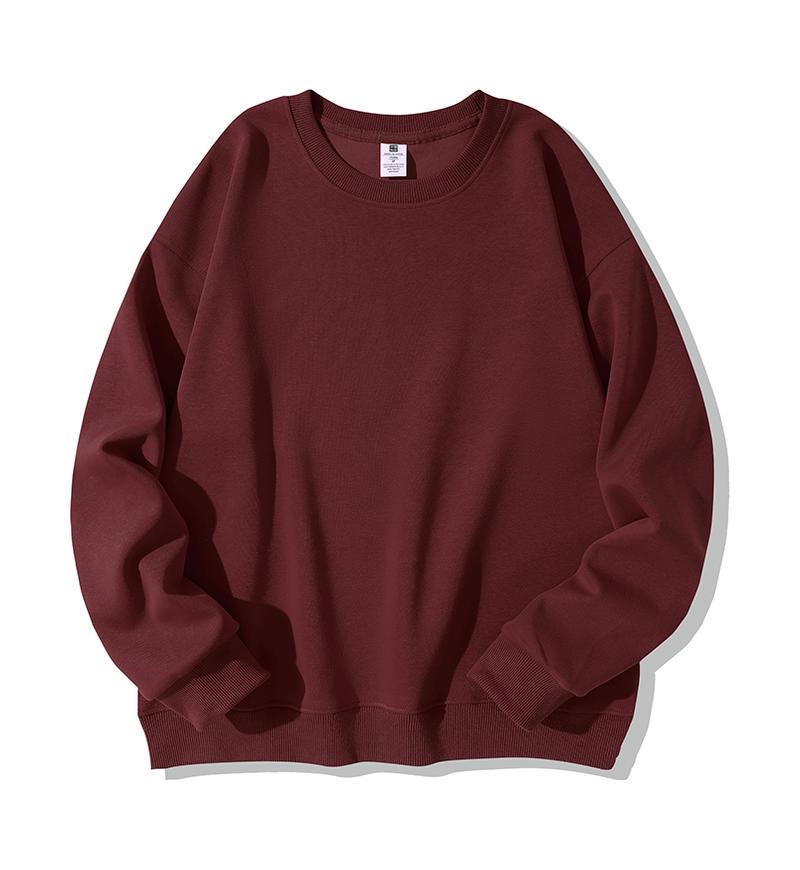 Women's College Style Embroidered Logo Plus Velvet Sweatshirt