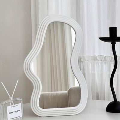 Irregular Decorative Mirror Aesthetic Wall Mounted Mirrors Modern Bedroom Makeup Mirror Luxury Elegant Mirrors Room Decoration