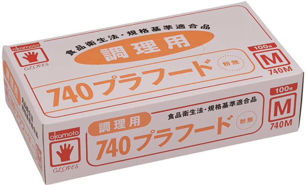 

Перчатки Easy пластиковые пищевые без порошка M 100 шт 740M [Okamoto]