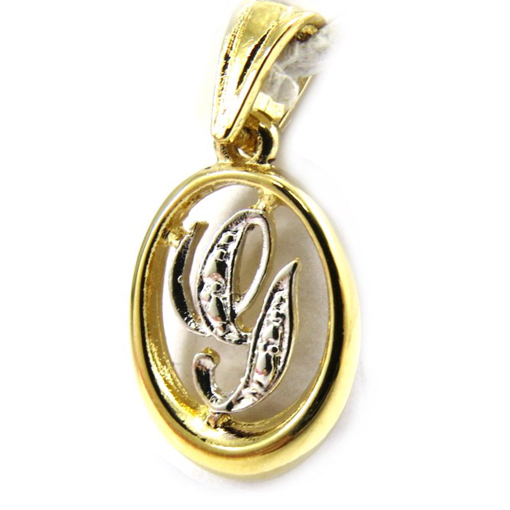 Les Trésors De Lily [G7628] - 2-tone 'Letter G' Gold Plated Pendant