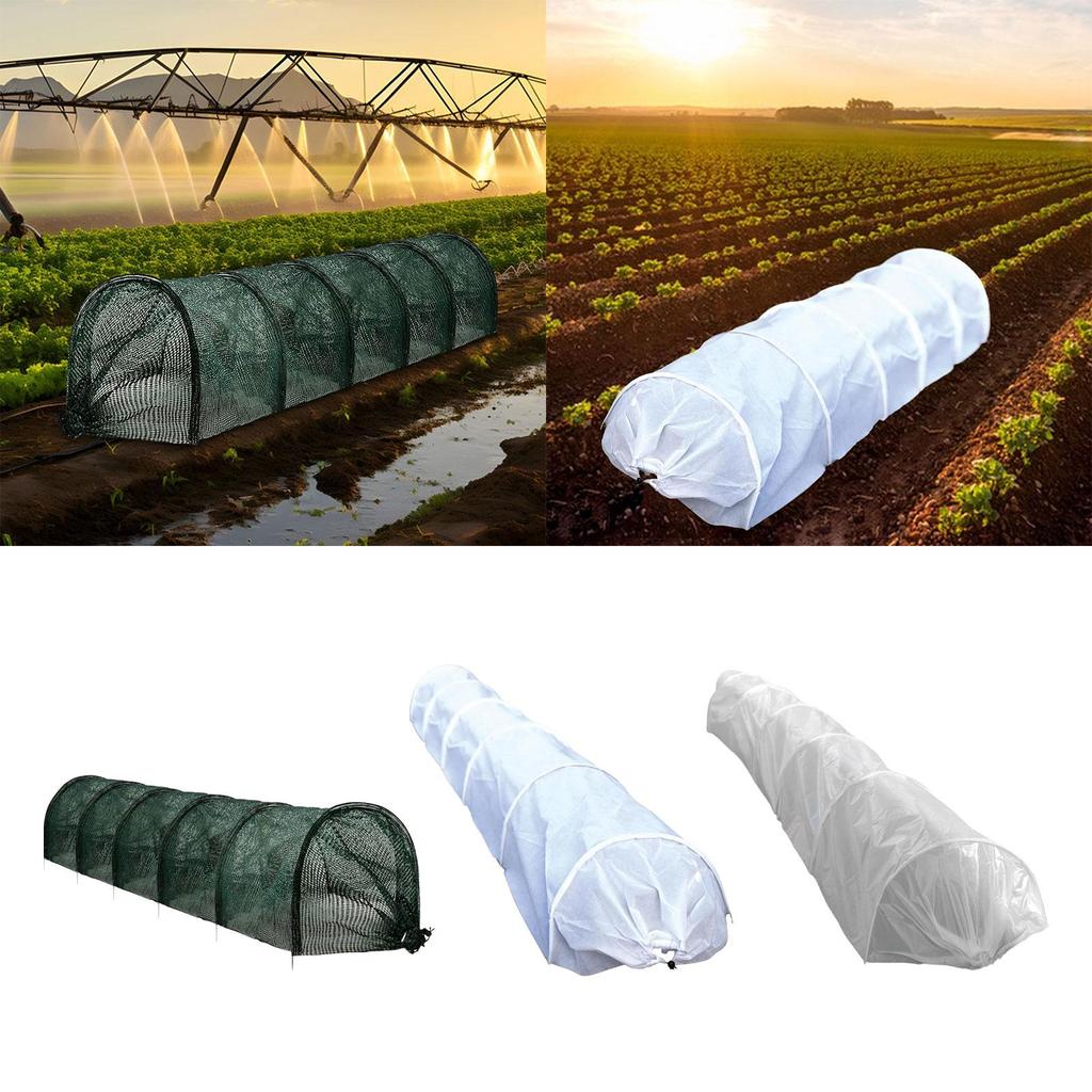 Garden Tunnel Shade Net Cover Heavy Duty Vegetables Plant Cover Tunnel Plant Row Cover for Yard Balcony Outdoor Farm Outside