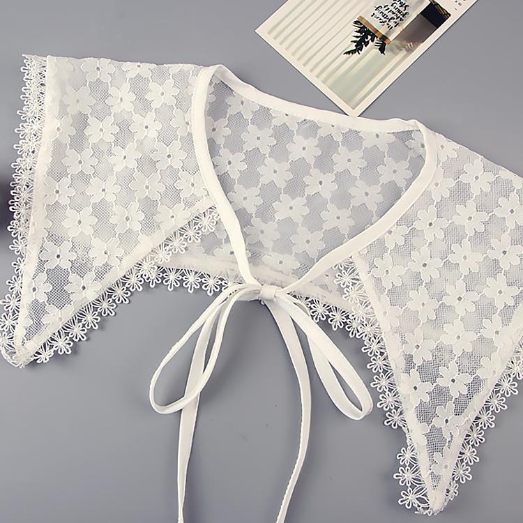 High Quality Embroidery Mesh Lace Collar Women's Wedding Dress Petal Shawl Girl Shopping Trip Party Personality DIY Decoration