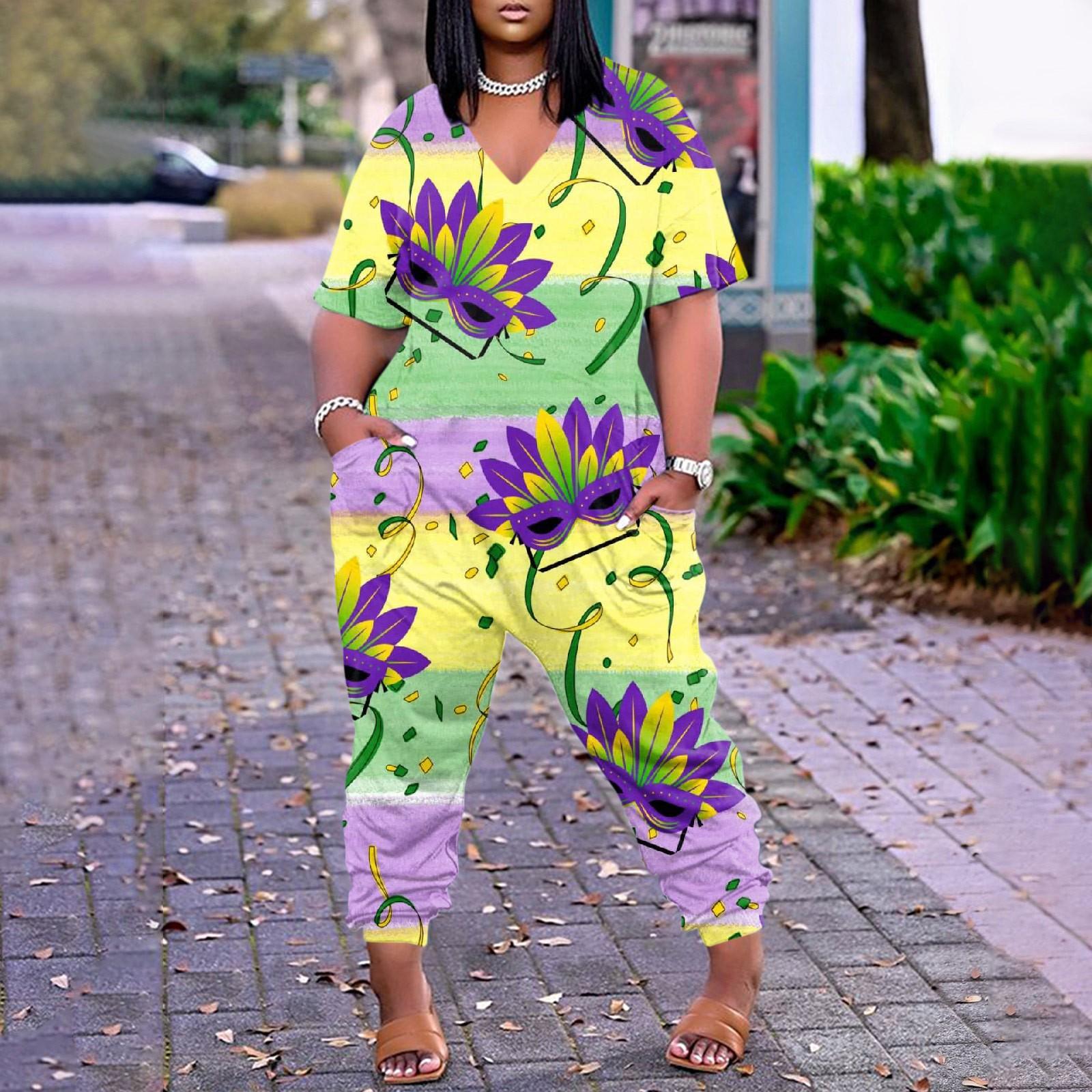 Женский комбинезон с короткими рукавами — фото 10