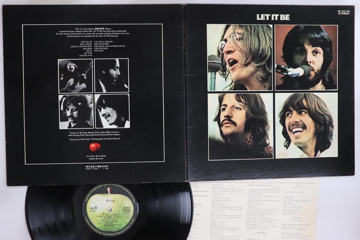 

LP Пластинка BEATLES - Let It Be AP80189 APPLE 1971 Япония Рок Б/У