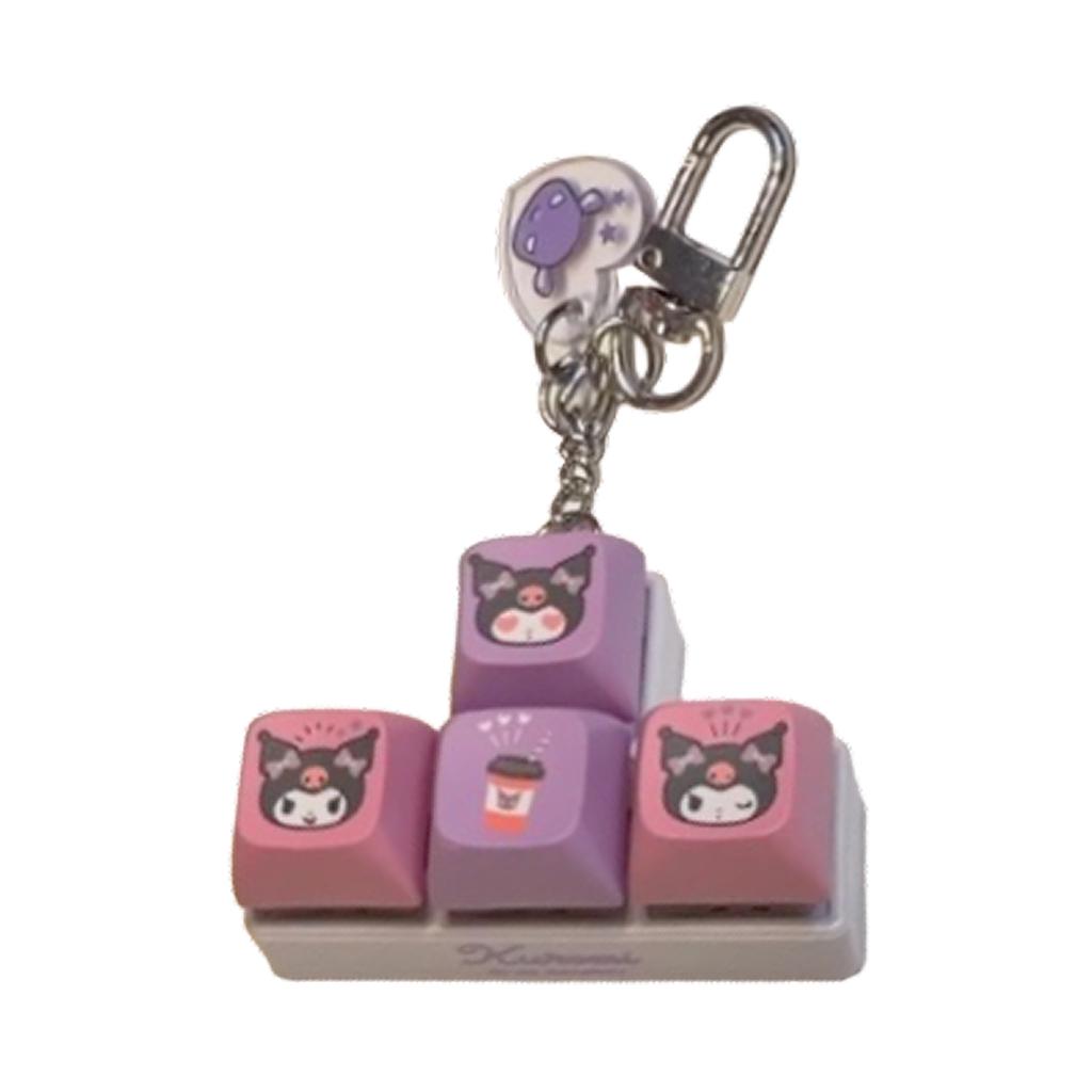 Sanrio x 7-Eleven Kuromi Arrow Keys Keycap Keyring