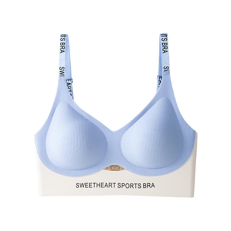 Seamless Lingerie Women's Lifting Without Steel Rings Bra Gathering Vest Style Sports Shock-absorbing Women's Bra