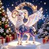 Shining Goat Hanging Ornament Artificial Rhinestone Animal Hanging Decoration  Backpack Decoration
