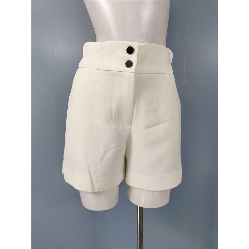 Foreign Trade Order Summer New Versitile Fashion High Waist Slimming Wide Leg Daily Women Suit Pants Casual Hot Short Pants