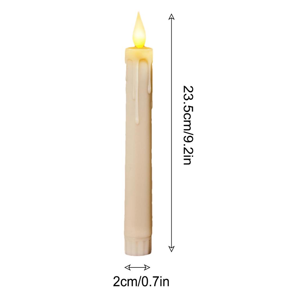 6Pcs Flameless Flickering Candles LED Candles with Remote Control Battery Powered for Home Holiday Party Decoration