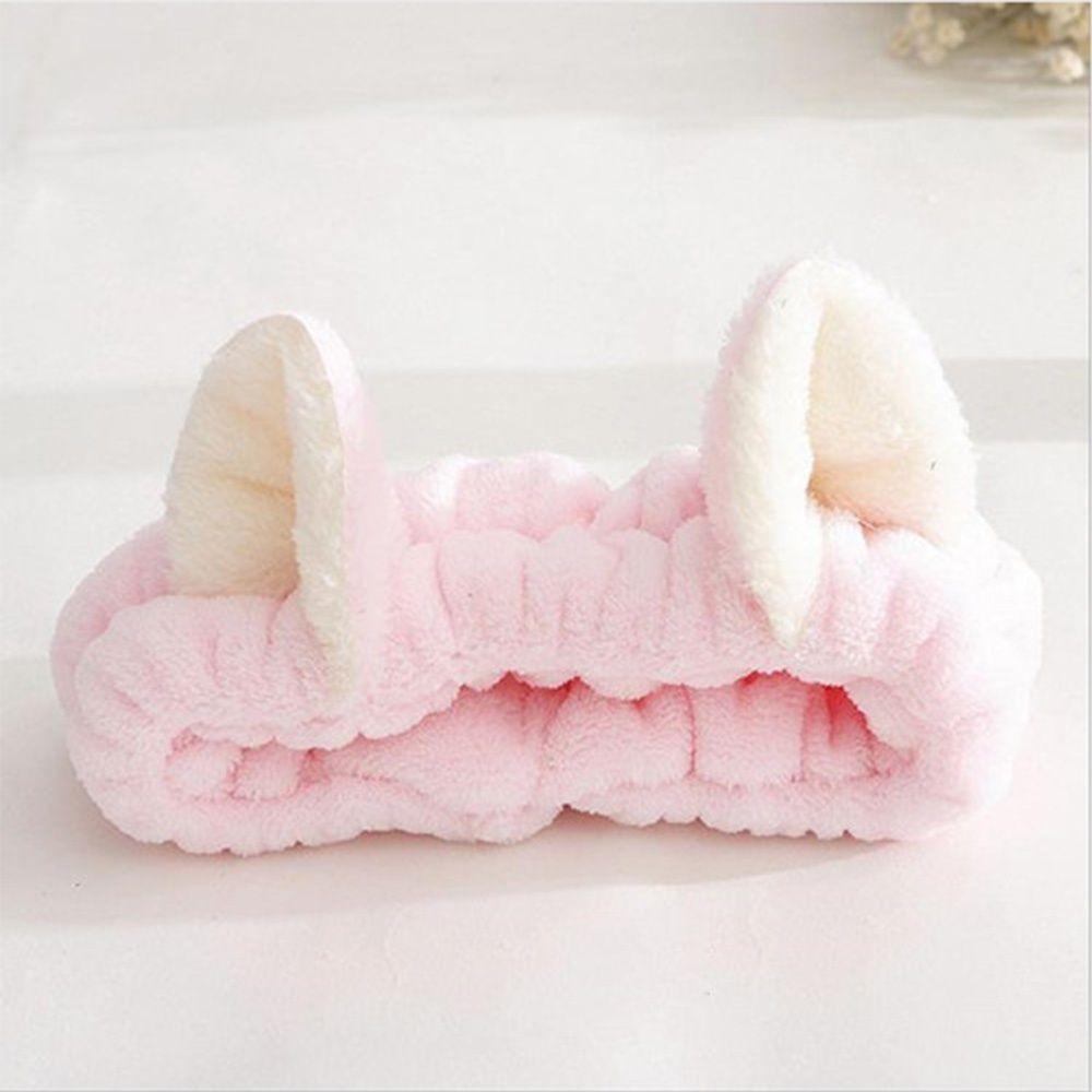 Lovely Cute Makeup Tools Spa Clean Face Party Hair Band Cat Ears Fluffy Headband