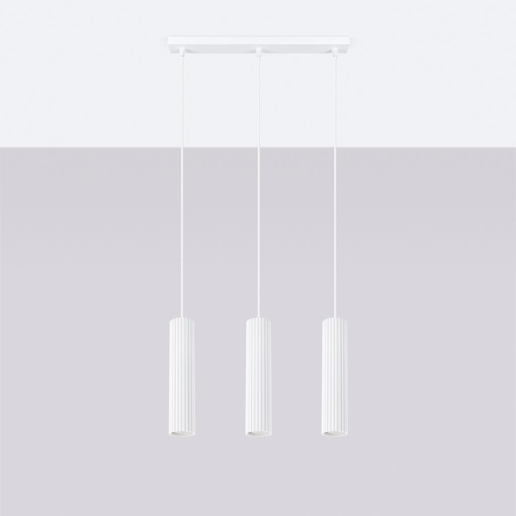 Carbon pendant lamp 3L white