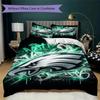Philadelphia Eagles Pattern Bedding Uilt Set Uilt Cover Pillowcase Home Decoration Birthday Gift (1*duvet Cover + 2*pillowcase Without Core)