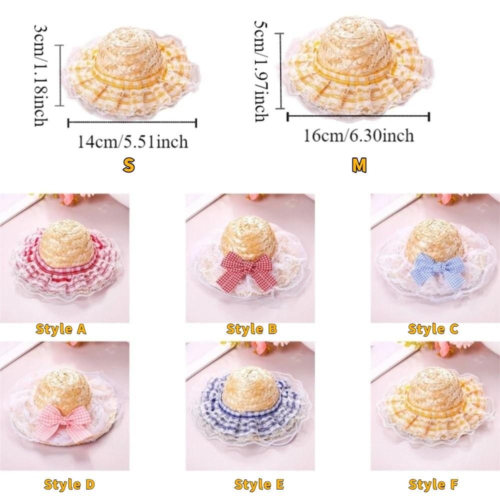 Sun Protection Pet Straw Hat Adjustable Dog Fisherman Hat Fashion Pet Sunshade Hat Summer Season