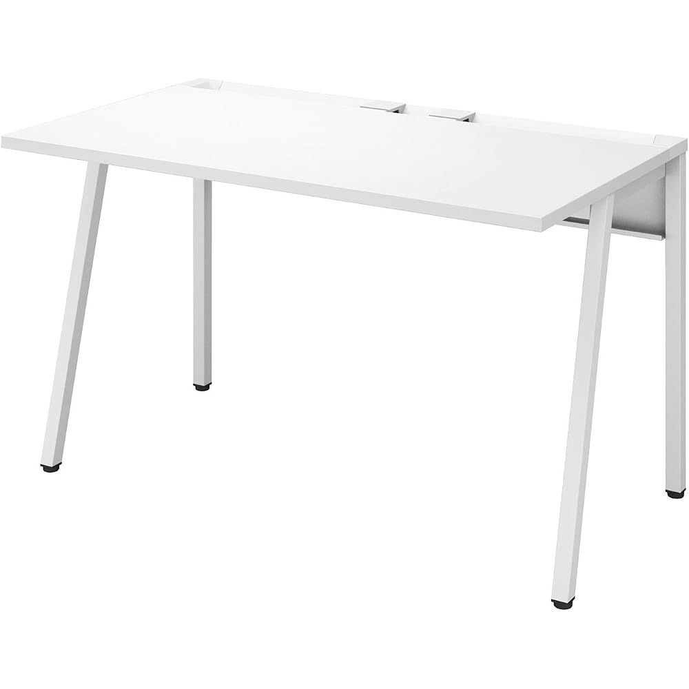 Office Desk Kokujoline Flat Desk Work Desk White Width 120 x Depth 70 cm [2 Packs] DLE-N1207-WHWH...