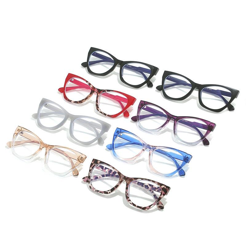 Cat Eye Shape Glasses Frame for Women European American Style Eyeglasses Fashion Stylish Anti Blue Light Computer Glass