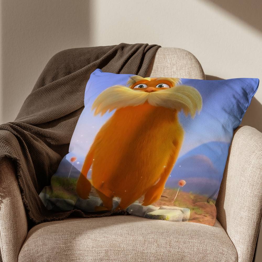 Süßes Musik Der Lorax Kissenbezug Geeignet für Sofa Auto Schlafzimmer Büro Kissen Dekorative Kissenhülle