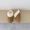 Women's Thin-Soled Open-Toe Half Slippers - 2025 Winter New Arrival, Plus Velvet Cotton, Furry Snow Boots