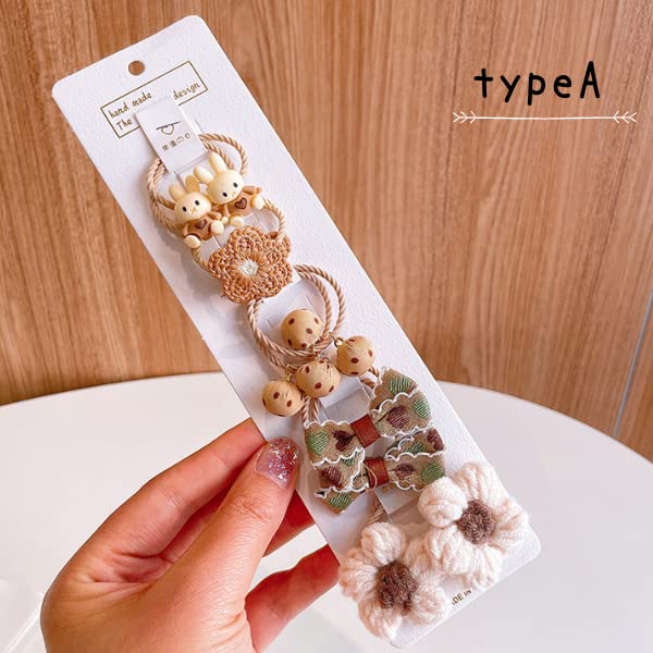 Lua Citron 10-piece Set, Hair Ties, Elastic, Adult, Mature, Hair Tie, Hair Accessory, Elegant, Ponytail, Cute, Korean, Stylish, Women's, Hair Clip,