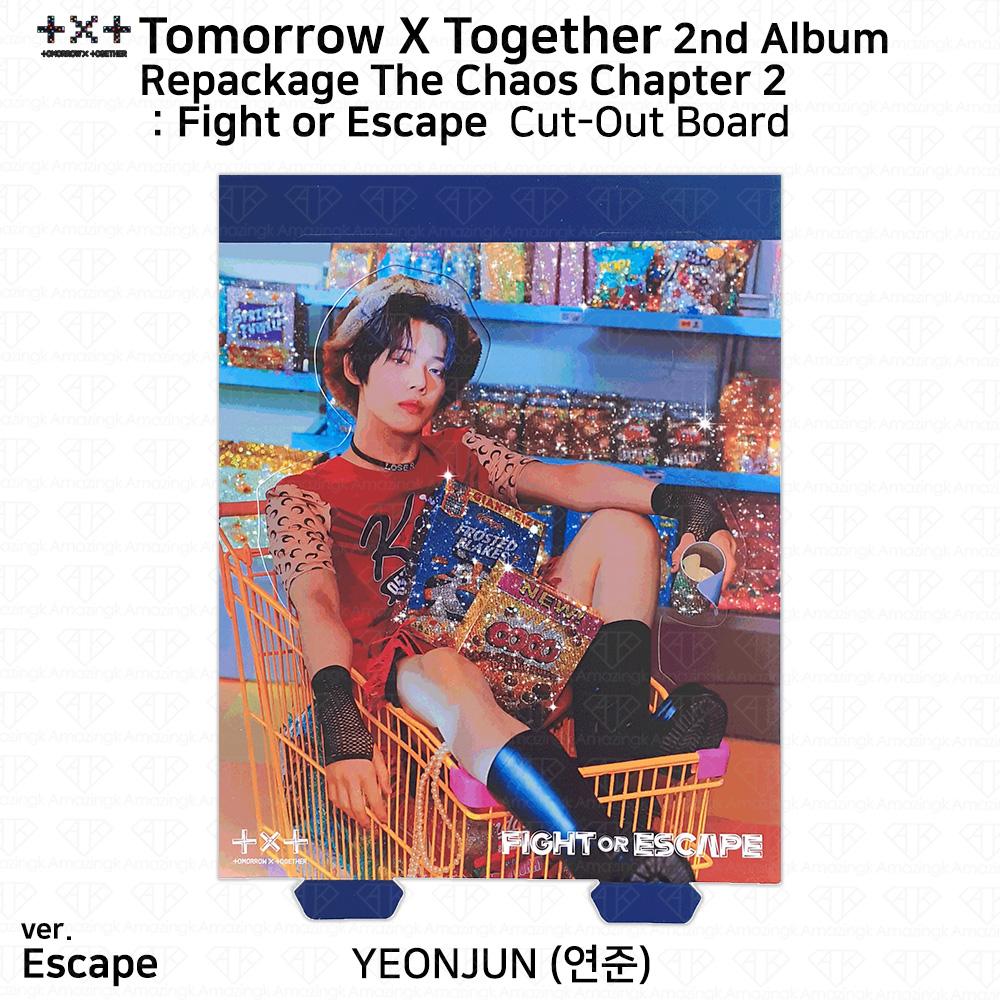 

TXT 2-й альбом в переиздании. Фотокарточка «Хаос. Глава 2. Борьба или бегство» Открытка Yeonjun - COB (E ver.)