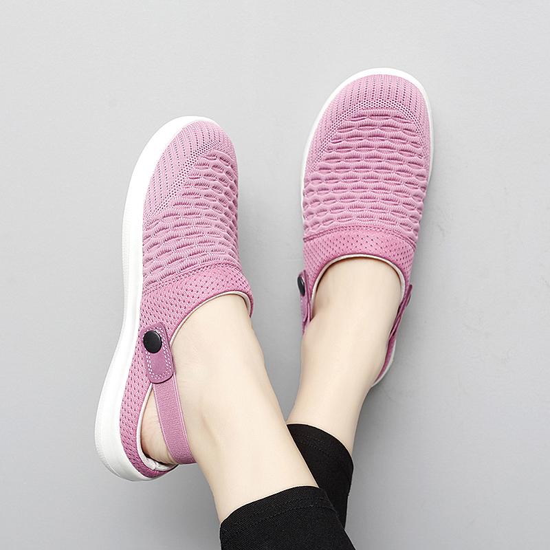 Women Slippers Casual Men Color Sandals Backless Summer Slip On Clogs Black Lightweight Couple Beach Shoes Large Size
