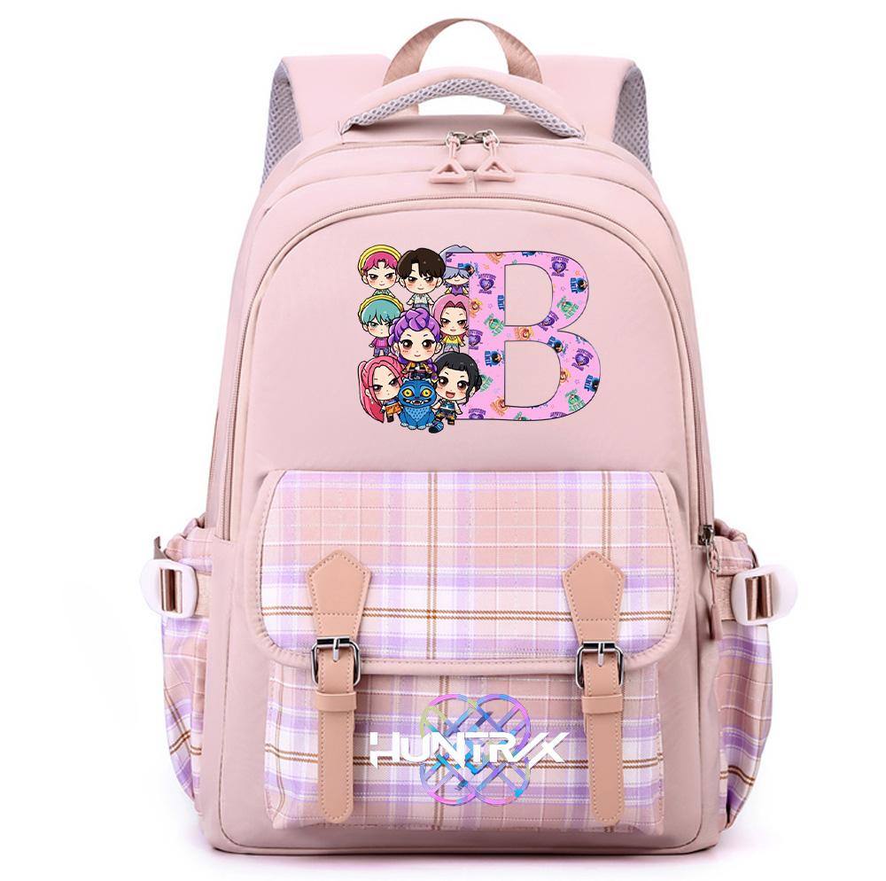 26 Liter Angielski K-Pop Nadrukowany Plecak o Dużej Pojemności dla Nastolatków Uczennic Uczniów Torba Szkolna Torba na Książki Damska Wodoodporna Torba Podróżna Mochila Prezent dla Dziecka