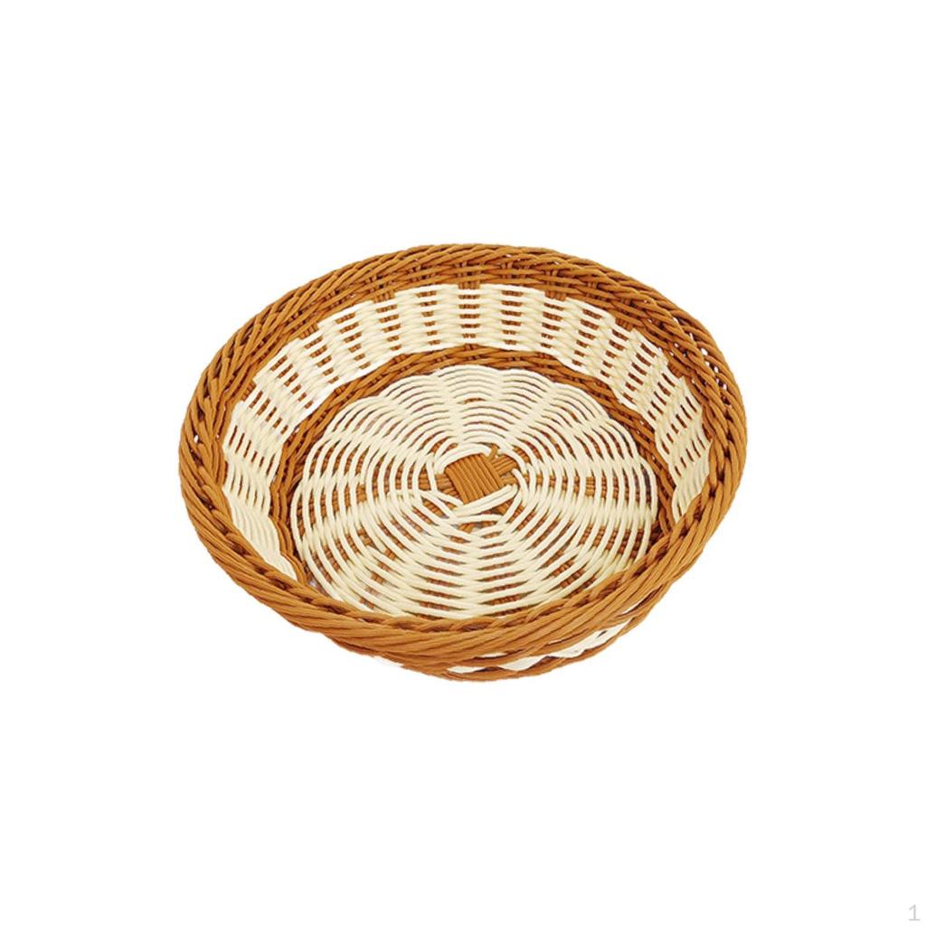 Coș pentru servirea alimentelor imitație ratan, picnic pentru pâine de masă, depozitare țesute