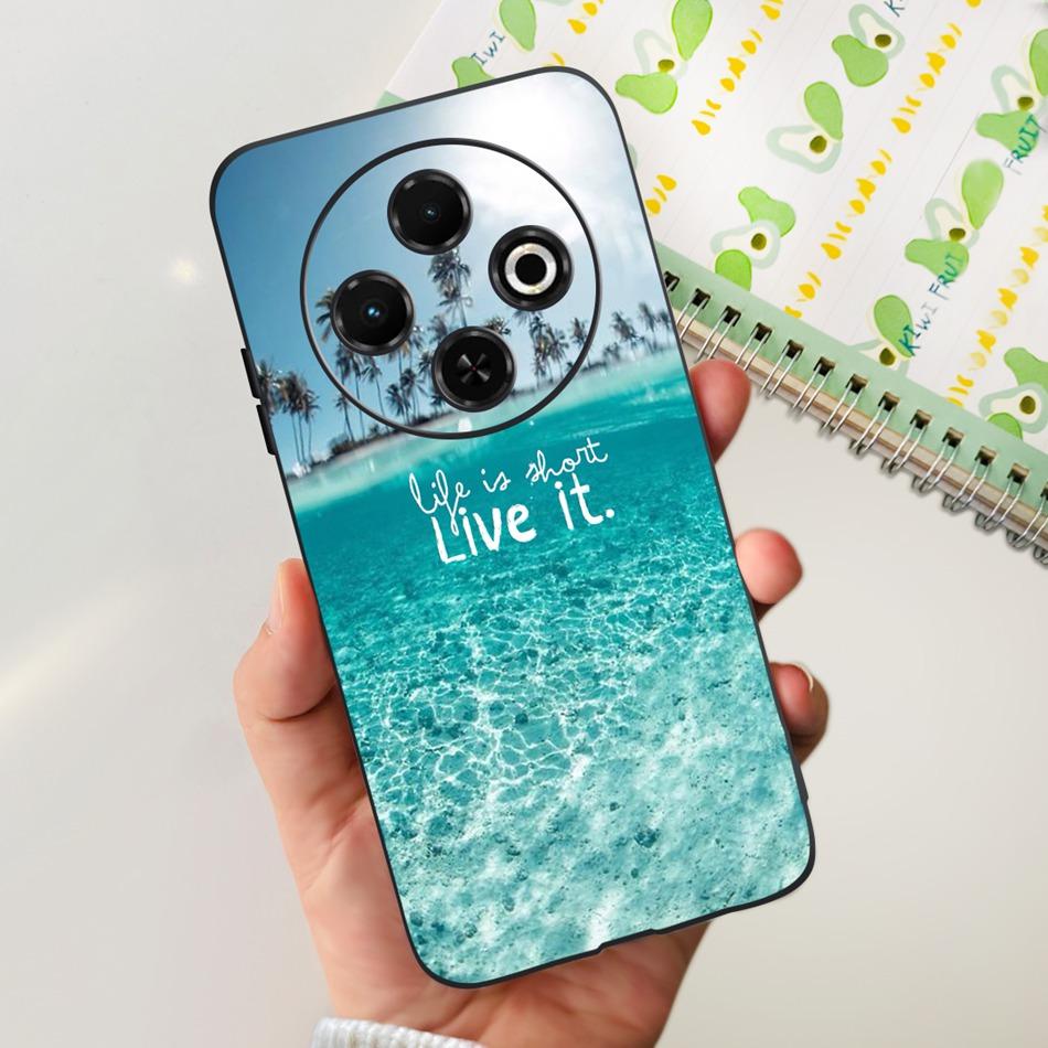 For Tecno Spark 30C Phone Case Spark30C 4G KI5 KI5n Elegant Printing Soft Silicone TPU Cases