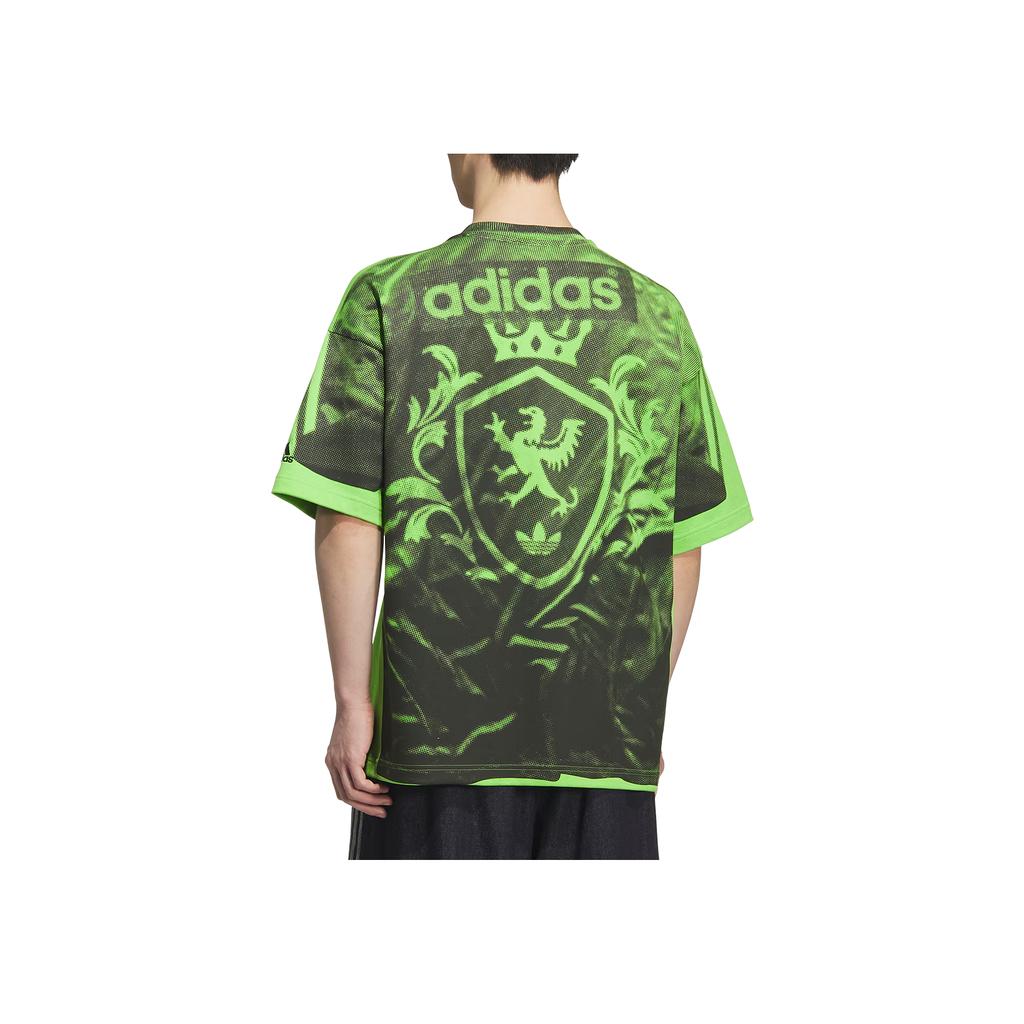 adidas Originals FW25 SNBN GFX 4 Letter Ronde Hals Gestreept Losse Pasvorm Korte Mouw T-shirt Heren Tops IB7099