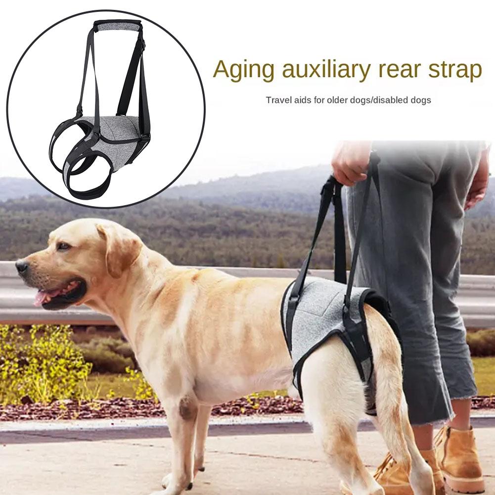 

Adjustable Dog Lift Harness Leg Hip Support Pet Rear Leg Support For Old Disabled Joint Injuries Dog Back Leg Hold Pet Acce E4G6 M серый