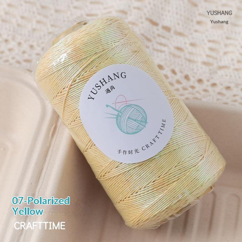 Shiny Glitter Core-Spun Yarn Tear-Resistant Hand Woven Thread for DIY Knitting Bags Purses Home Textile Craft Supplies