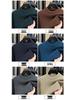 Men's Thickened Knit Sweater - Anti-Pilling Solid Color Half-High Collar Pullover for Autumn and Winter