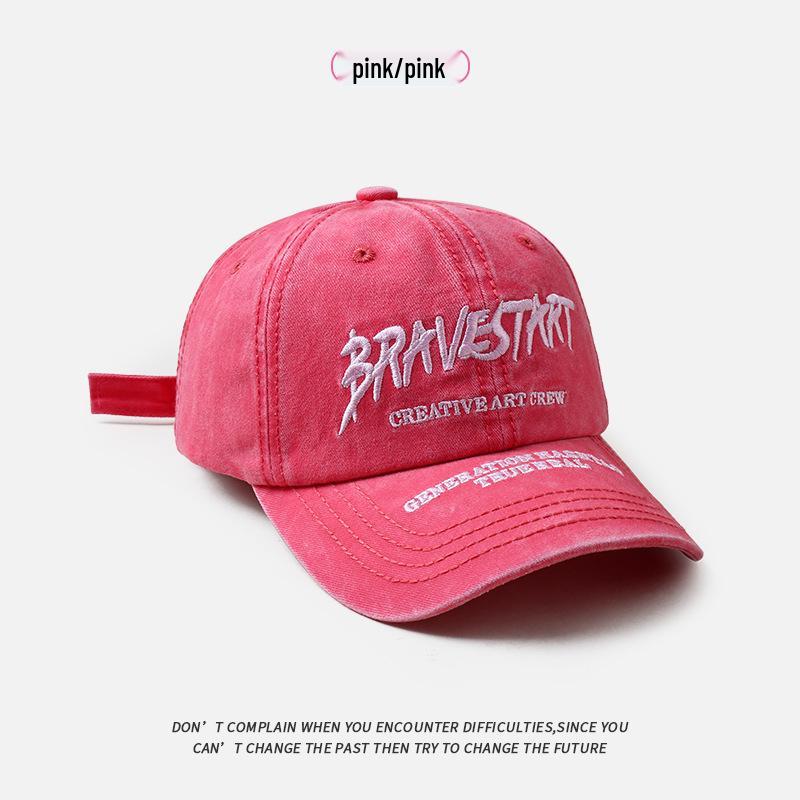 

Ретро бейсболка с мягким верхом и вышивкой - трендовый унисекс стиль Adjustable