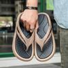 Two-color flip-flops men's summer new brand beach sports and leisure slippers home pinch splint shoes sandals