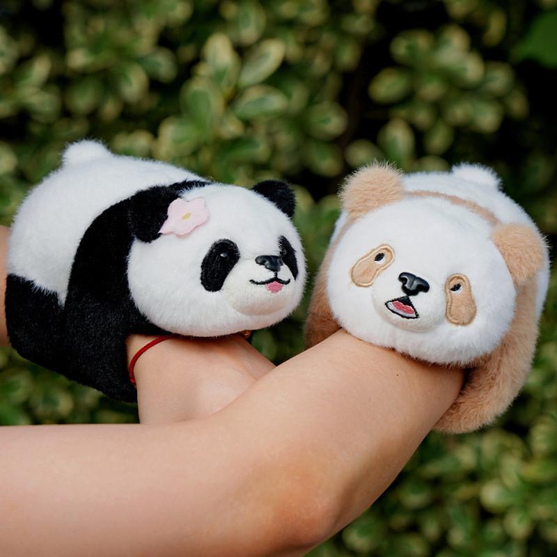 Panda Simulation Cute Clap Hand Circle Plush Toy Cartoon Girl Children Gift Doll