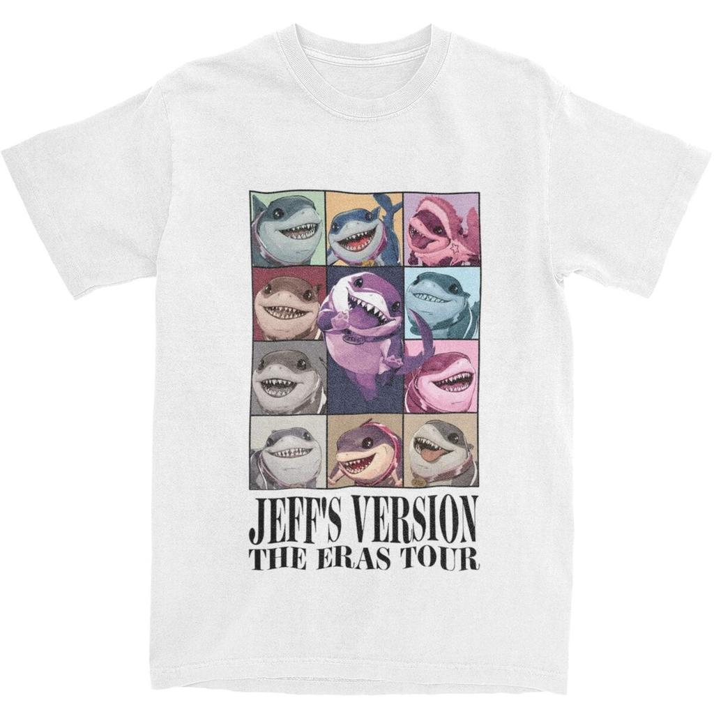 Men Women Jeff The Land Shark T Shirt 100% Cotton Printed T-Shirt Clothing Outfits