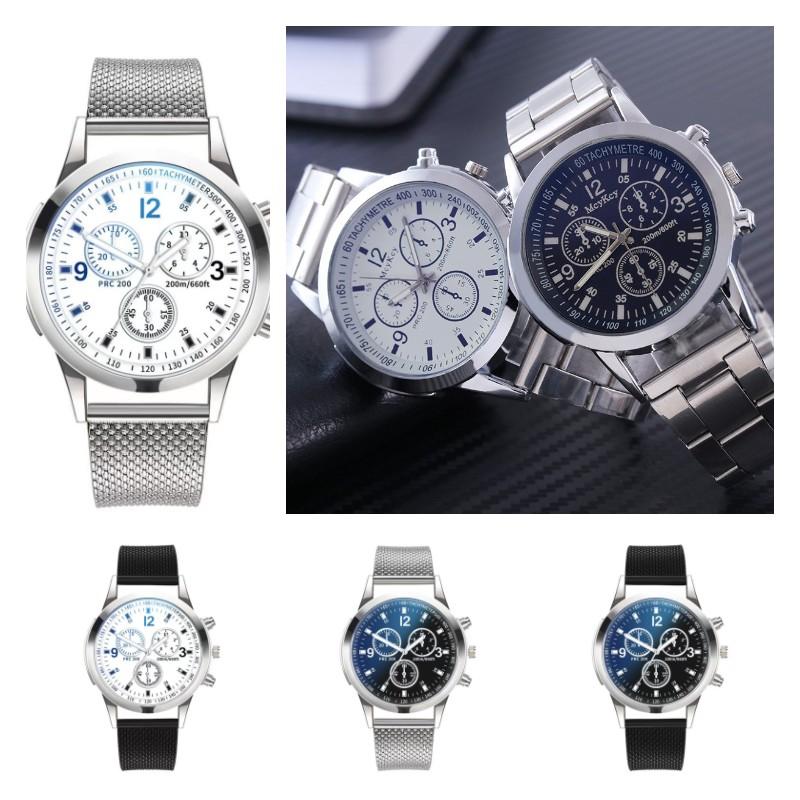 Men Stylish Analog Quartz Wrist Watch Business Style Fashion Decoration Gift
