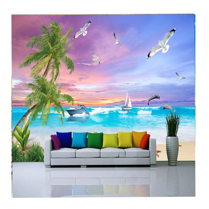 

Photo Wallpaper Modern Beach Sea View Seascape Murals Living Room TV Sofa Hotel Background Home Decor 200 cm(W) x 140 cm(H)