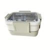 Stainless Steel Double-Layer Insulated Lunch Box, Large Capacity Compartmentalized Bento Box for Students & Office Workers