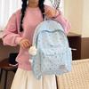 Schoolbag Schoolbag Junior High School Girl Polka Dot Bow Cute Backpack Versatile Middle School and College Students Class Backpack Wholesale