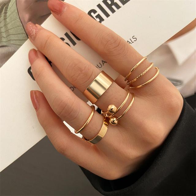 5PCS Elegante Vintage Silber Einstellbare Frauen Finger Nette Liebe Schmuck Hochzeit Party Geschenk für Mädchen Mode Hohl Herz ring Set