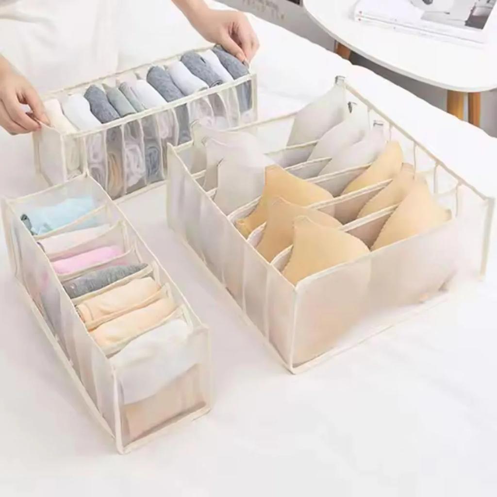 Organizer for Underwear Socks Bra Pants Scarf Tie Storage Box Jeans Clothing Organization Dividers for Drawers Clothes Organizer