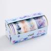 Beautiful Flower Anime Washi Tape Set 9cm Diy Decoration Scrapbooking Planner Masking Adhesive Tape Label Sticker Stationery