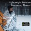1/2PCS Double Side Emergency Survival Blanket Windproof Waterproof Survival Blanket Tear Resistant Folding