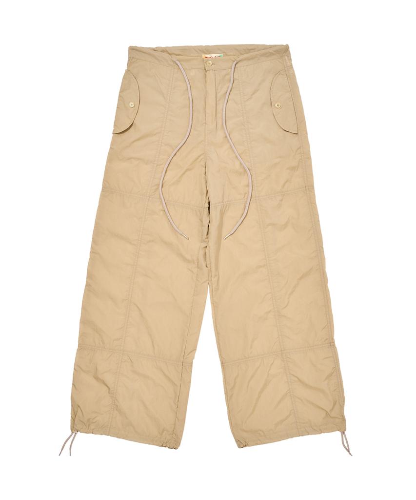 DAMP String Nylon Parachute Pants_Beige