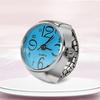 Anello per orologio da uomo e da donna, con dito rotondo, gioielli al quarzo, anello in acciaio inossidabile, amante, coppia di orologi