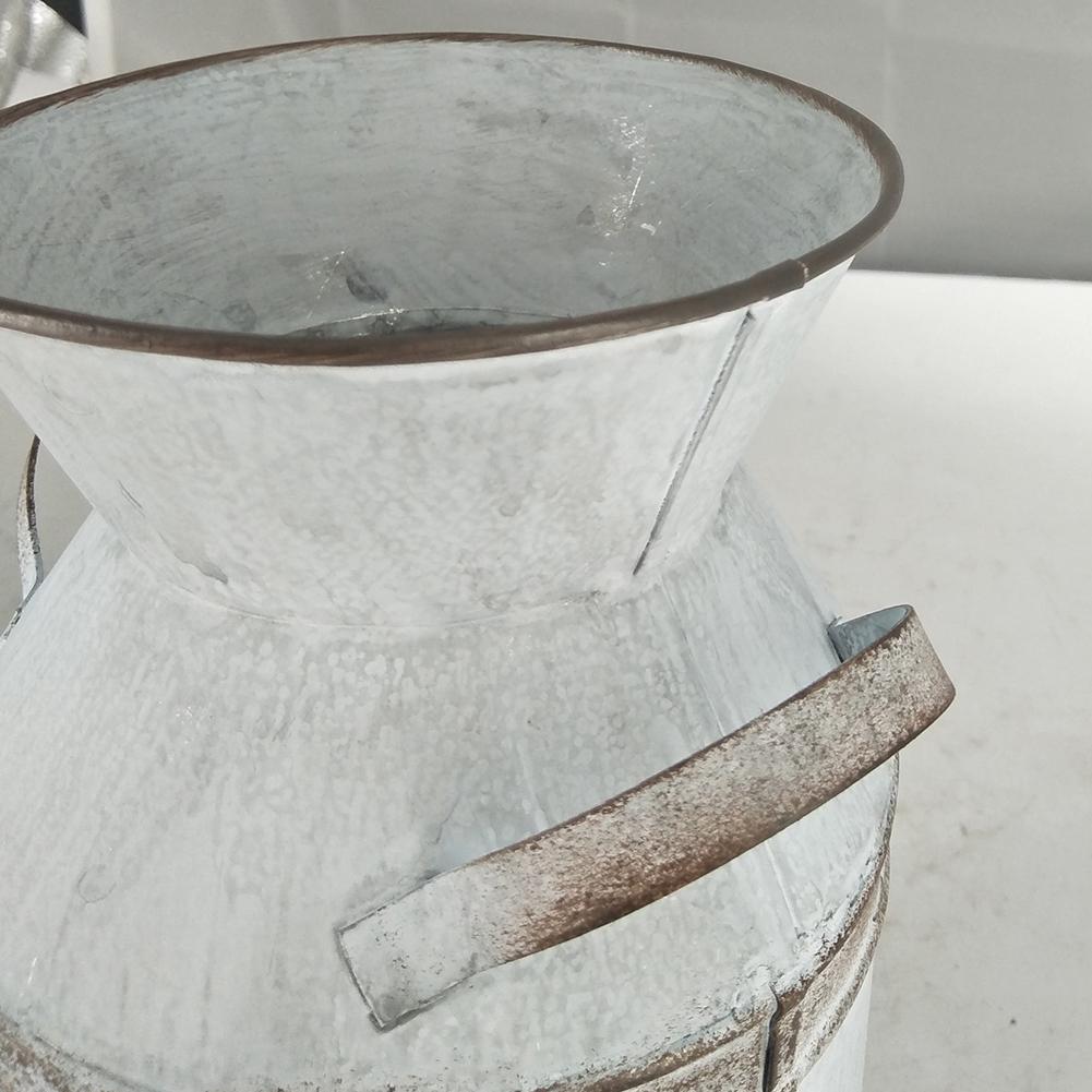 Retro Shabby Chic Blumenkrug Halter Metall Hochzeit Gartenstil Blumenvase Handwerk