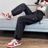 Fashion Women Joggers Pants Casual Female Chic Straight Cargo Pants Elastic High Waist Streetwear Slim Trousers Summer Thin