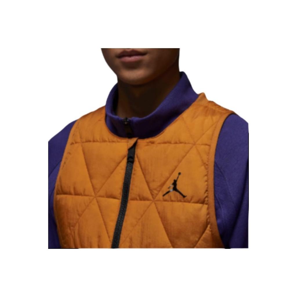 Jordan Einfarbige Logo-Weste mit Rundhalsausschnitt für Herren Westen Wüsten-Ocker FB3266-754